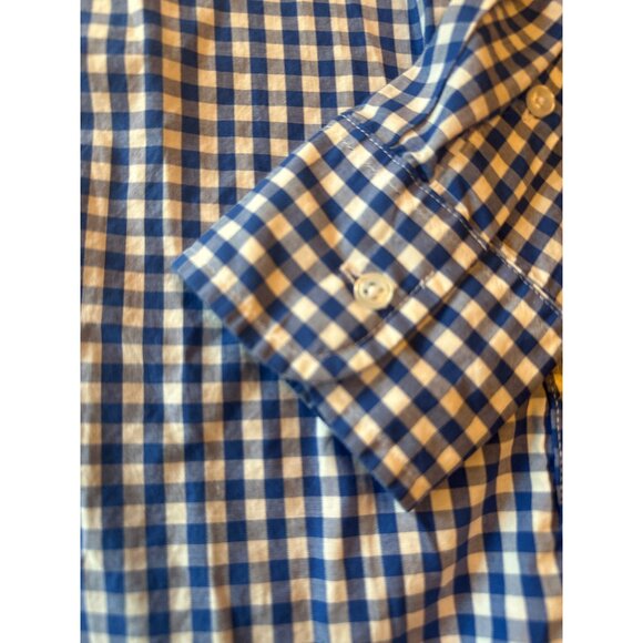Crewcuts By J.Crew Boys Blue & White Gingham Button-Down Shirt Size 10 100% Cott - Picture 3 of 6